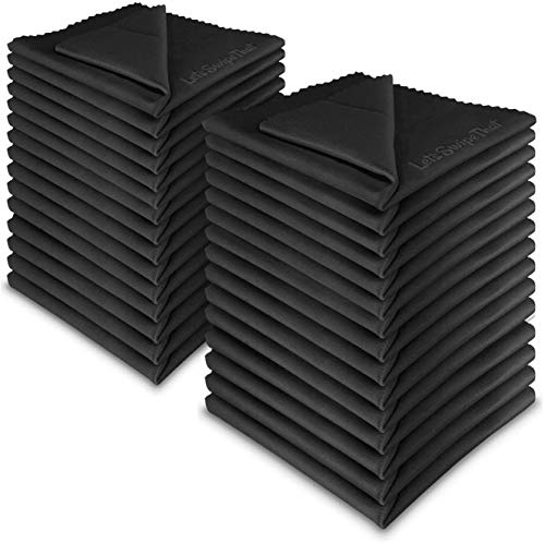 LetsSwipeThat® 30 Pack 20x20cm Brillenputztücher Mikrofaser - Brillenputztuch Microfaser Optikerqualität - Brillenreinigungstücher für Streifenfreies Brillenputzen