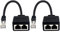 Duttek LAN Splitter 1 auf 2, RJ45 1 männlich zu 2 weiblich Adapter für Ethernet CAT 5/CAT 6 LAN Ethernet Splitter Kabel Extender Netzwerk Adapter Stecker (2 Pack)