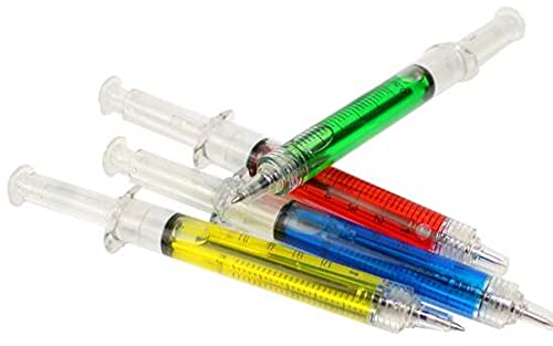 CHSYOO 18 Spritze Kugelschreiber Set Schulmaterial, neuartige lustige Geschenke als Partytüte Belohnungen, für Medizinstudenten, Krankenschwestern, Kostüme