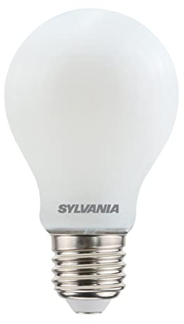 SYLVANIA LED-Lampe, E27 Sockel, 1055 Lumen, Homelight (2700 Kelvin), 8 Watt Leistung, 15000h Lebensdauer, 60mm Durchmesser, 108mm Länge, Klarer Birnen Kolben, 1er Pack