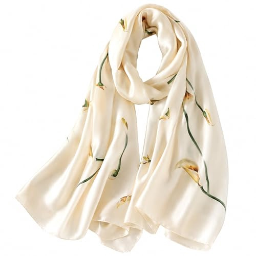 MAIRY Silk Scarf Women's Scarves & Wraps Large Headscarf Elegant Neckerchief Thick Soft Lightweight for Her Satin Scarf - 180066