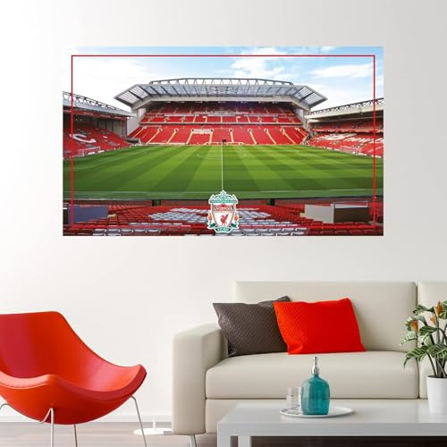 Liverpool FC Wall Sticker - Mainstand Stadium Wall Decal Football Art Mural (60cm Width x 40cm Height)