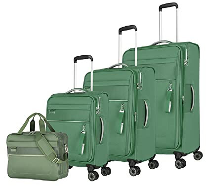 travelite Miigo 4 W L/M/S+Bordtasche, Matcha, Unisex, Einheitsgröße, Einheitsgröße, Matcha, Taille Unique, Casual