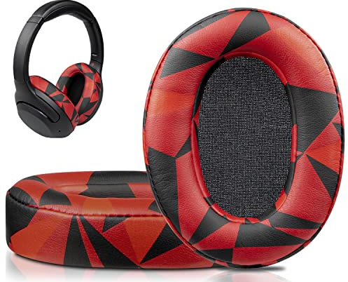 SOULWIT Cuscinetti Auricolari per Sony WH-XB900N/WH-CH710N(WHCH710N WHCH710 CH710)/WH-CH720N(WHCH720 CH720)/WH-RF400(WHRF400)/MDR-RF895RK, Padiglioni con Pelle Proteica Morbida