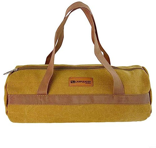 Bag Storage Bag for Tent Pegs, Canvas Ground Anchor Tent Pegs, Durable Carry Bag, Pegs Storage Bag Earth Screws Bags for Ground Anchor