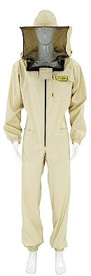 LYSON Imkeranzug mit abnehmarem Hut Rundschleier Berufsbienenanzug Imkeroverall Imkerbekleidung, schutz vor Bienen, Insekten Imkereibedarf Grösse (S-XXXL) Optima Line Imkerzubehör