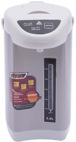 Distributeur d'eau chaude 5.8L 750W Thermopot en acier inoxydable Bouteille isotherme Bouilloire à thé Distributeur pour la maison, l'école, le bureau