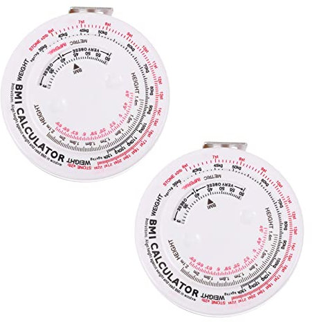 NUOBESTY 2pièces Ruban à Mesurer Portable Bmi Mesure Simple Pour Corps Outil Pratique Et Léger Pour Suivi De Santé