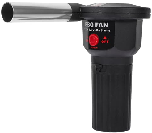 AOKWAWALIY elektrisches Gebläse Grillfan Grill-Luftgebläse zündhölzer ignea Tragbarer Kaminventilator Grill-Feuerbläser BBQ-Grillgebläse drinnen Werkzeug
