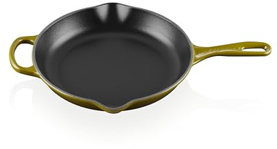 Le Creuset Enameled Cast Iron Signature Round Skillet, 10.25”, Olive