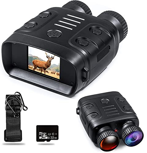 Nachtsichtbrille, Fernglas, Nachtsichtgerät, 1080P HD, 850 nm, Infrarot, 5-facher Digitalzoom, Teleskopbrille, Outdoor, Jagd, Camping, volle Dunkelheit, 300 m, Nachtsichtgerät (Farbe: R18 ADD 64G)
