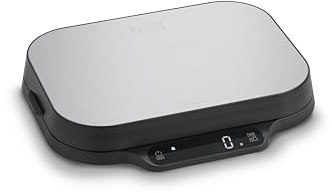 CASO KitchenDuo - 2 in 1 Küchenwaage inkl. Feinwaage, normale Wiegeskala 15kg in 1 g Schritten, Feinwaage bis 1 kg in 0,1 g Schritten, Hold Funktion, Gramm, Oz, ml, Edelstahl-Oberfläche