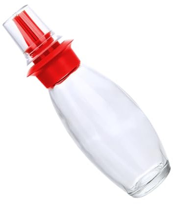 OKUMEYR 1stück Bbq Ölflasche Mit Silikonbürste Quetschflasche Für Gleichmäßige Ölverteilung Lebensmittelechtes Silikon Abnehmbar Für Grill Und Backen Rot