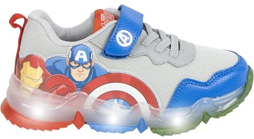CERDÁ LIFE'S LITTLE MOMENTS Deportiva Niños con Luces LED Interactivas Avengers Suela TPR, Zapatillas, Rosa y Azul, 31 EU