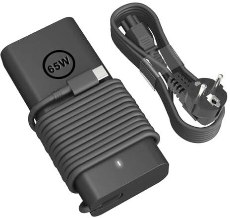Chargeur USB C 65W pour Dell Latitude 5420 7420 5540 5520 5440 7490 7440 7370 5430 5530 7430 7320 5320 7410 7480 7520 9420 9520,XPS 13 Chargeur,Chromebook 3100 Ordinateurs Portables USB C Adaptateur