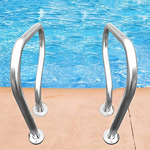 Rampe de Piscine 31X31 en Acier Inoxydable 304 pour Spa | Marchepied d'échelle d'épaisseur optionnelle Facile à Installer