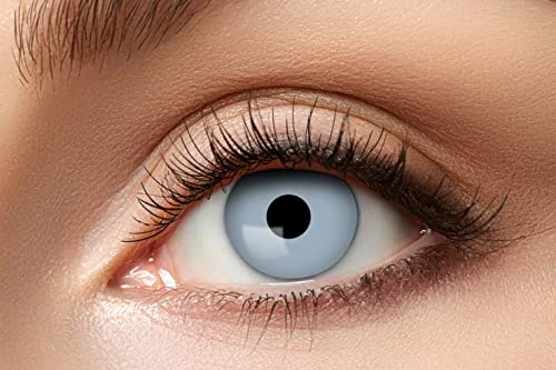 Zoelibat Eyecatcher – Vampire Grey – Farbige Wochen-Kontaktlinsen in mystischem Grau – Kontaktlinsen ohne Stärke