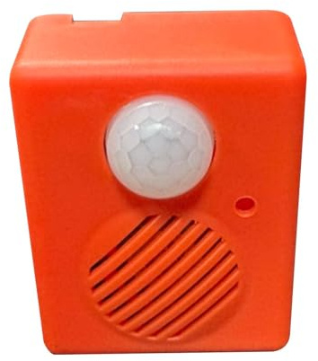 Nishiyuenyi Halloween Sound Player Schreilautsprecher Bewegungsmelder Geräuschbox Sprachgesteuertes Lautsprecher Requisit aus Robustem PP für Türbegrüßung