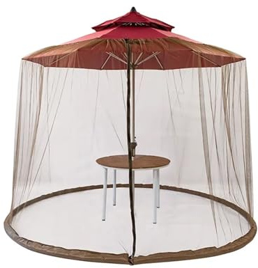 Moskitonetz Pavillon Gartenschirmnetz, faltbar, Winddicht, höhenverstellbar, waschbar, for Balkon, Park, Terrasse, Grill, Picknick, Esszimmer(Green,300x230CM(7-10FT))