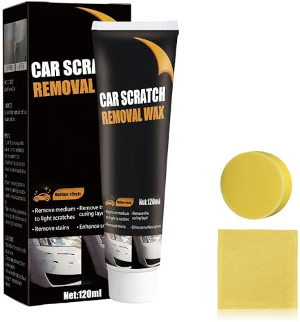 Car Scratch Repair Paste, 2026 Neu Autokratzer-Reparaturpaste, Polierpaste Auto Kratzer Entferner Auto Kratzerentfernungs Autopolitur Entfernen Paste mit Schwamm für Autooberflächen Kratzern (1PC)