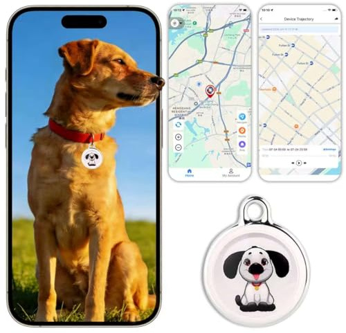 2026 GPS Tracker for Pet, No Monthly Fee & No SIM Card Needed | Real-Time Tracking for Dogs, Cats & Small Animals | Lightweight Design | Long Battery Life | Compatible with iPhone & Android