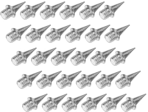 CIMAXIC Clavos para Zapatillas de Atletismo de Acero Duro 9,5mm 30 Unidades para Sprints y Saltos en Pista sintética
