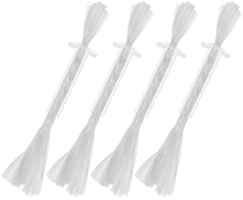 Beatifufu Mèche de Lanterne à Huile avec Tube, 4 Pièces, Verre et Coton | Mèche de Lanterne à Huile, pour Lampe à Pétrole et Brûleur à Alcool, pour Bricolage de Lampe à Bougie et Prières