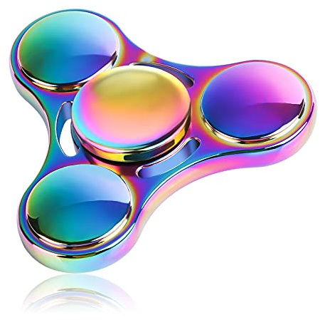 ATESSON Fidget Spinner Toy Durable Stainless Steel Bearing High Speed Spins Precision Metal Hand Spinner EDC ADHD Focus Anxiety Stress Relief Boredom Killing Time Toys for Adults Kids