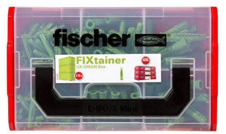 Fischer Fixtainer UX Green – Boîte Set Chevilles 210 Pièces
