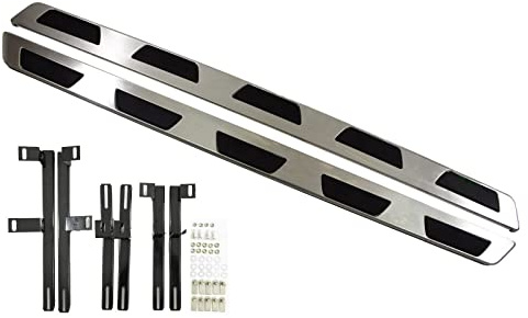 J&J AUTOMOTIVE Marche-Pieds Latéraux pour Audi Q7 2005-2012, Lot de 2 Pcs (Gauche et Droite), Antidérapant, Aluminium