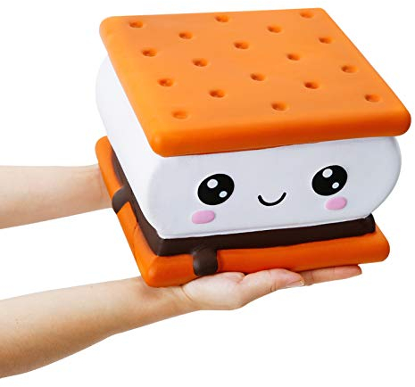 Anboor Squeeze Toys Smore Keks Squishy Jumbo Kawaii Weiches Langsam Steigendes Süßes Duftendes Tier Squishy Stressabbau