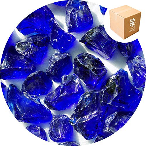 Specialist Aggregates ® - 15kg Enviro Glass Gravel (LARGE) - Cobalt Blue - Decorative Gravel/Stones | Weddings | Events | Memorials | Photography | Home | Garden | Vases | Art | Craft | UK