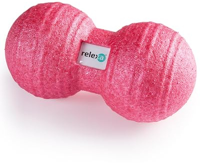 Relexa Twinball 8cm | Ideal Zur Massage Bei Rückenschmerzen & Als Ergänzung Zum Fitness-Training - Angenehmes Material & Recyclebar - Pink