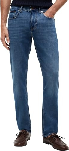 Tommy Hilfiger Herren Jeans Hose Core Straight Denton mit Stretch, Blau (Boston Indigo), 34W/34L