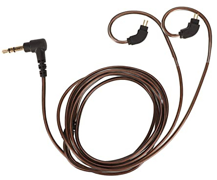 VBESTLIFE Earphone Cable, for AS10 AS06 AS10 ZST ZS3AS10 AS06, 2 Pin 0.78mm Connector 3.5mm Plug Universal Professional Earbuds Wire Replacement