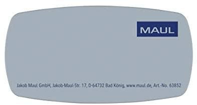 MAUL Tafelwischer MAULcleany | magnetischer Schwamm aus Filz für Whiteboard und Tafel | hohe Aufnahmefähigkeit | ideal für Trockenreinigung | Grau | 6385282