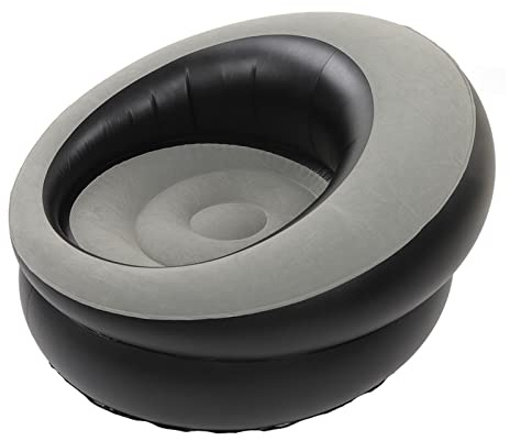UBEF Divano Gonfiabile, Poltrona Gonfiabile con Gonfiaggio Rapido per Ufficio (Grigio)