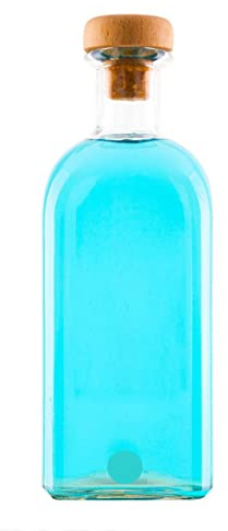 Esencia Andalusí ® Botellas Vacias De Cristal 1 Litro Pack 6/3 Con Tapon de Corcho Boca Ancha Reutilizables para Aceite Vinagre Licor Sirope Aderezos Cocina Gourmet Regalo Premium para Eventos Mesas