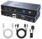 MT-VIKI Hybrid USB C HDMI KVM Switch 2 Port 4K60Hz Share Tastatur Maus Drucker Kompatibel für Macbook & PC mit 65W Stromversorgungskabel