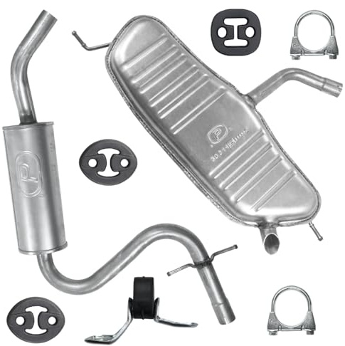 Polmo Schalldämpferset Auspuffanlage Auspuff für VW Golf Plus 5 V 2003-07/2006 1.4 FSI