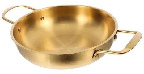 MAGICLULU Quadratische Pfanne Grill Im Freien Shabu-shabu-topf Omelette-paella-pfannen Woks Und Bratpfannen Edelstahl Bbq-grill Mini Tragbar Quadratische Grillpfanne Koreanisch Heiztopf
