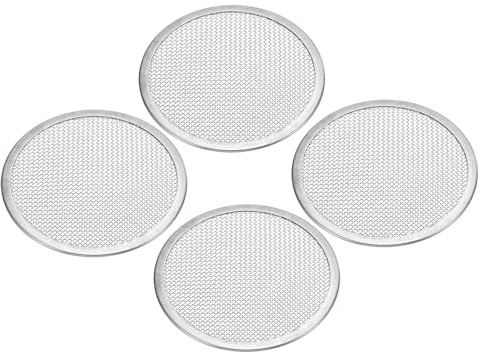 PATIKIL Sprouting Lids, 4Pcs 70mm Stainless Steel Screen Strainer Lids for Wide Mouth Canning Jars, Silver Tone