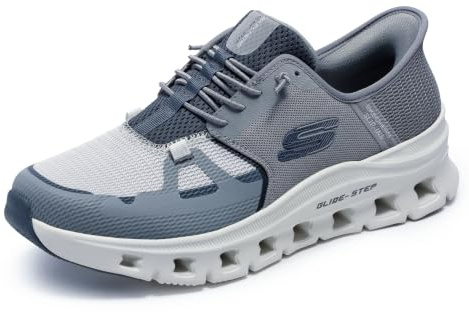 Skechers Glide-Step Pro Basket Femme | À enfiler, le coussin de talon maintient votre pied en sécurité, semelle intermédiaire géométrique Glide-Step
