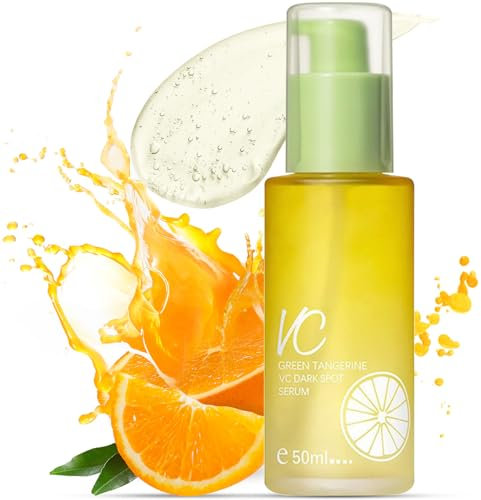 Green Tangerine Vitamin C Serum, Vitamin C Serum for Face, Moisturizing Vitamin C Dark Spot Serum with Niacinamide, Arbutin, Evening Skin Tone, Reducing Wrinkle Face Serum, 50ml