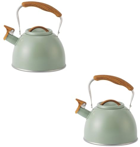 2 pcs Bouilloire Buzzing Théière Théière Chauffante Bouilloire À Thé Bouilloires À Thé Théières À Induction Bouilloire Sifflante Domestique Bouilloire Bouilloire Approvisionnement En Thé 3l En Acie