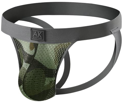 Casey Kevin Jockstrap Uomo Mimetico Slip Sospensorio Sportivo Intimo Jock Strap Tanga