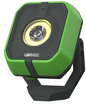 Lighthouse - L/HT100CR - Rechargeable Compact Magnetic Adjustable Work Light Torch - 1000Lm, Grey
