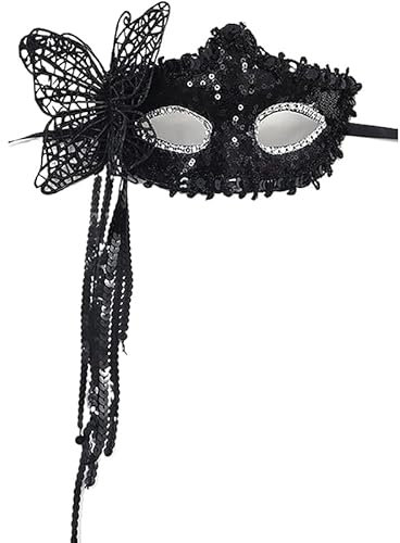 Maskerade Party Maske venezianische realistische Maskerade Halbgesichtsmaske Festliche Quaste Halbgesichtsmaske für Kostümveranstaltungen