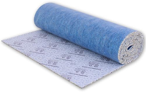 Carpet Underlay - 11mm Thick - High-Density PU Foam Insulation Roll 107.64 ft²(10 m²) - Soft and Comfortable Foam Underlay for Bedroom, Living Room, Stairs - Heat & Sound Insulation