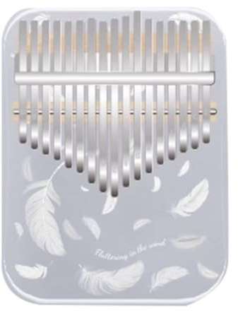 Vocdikficy Kalimba 17 Tasten Professionelles Daumenklavier Acryl Kalimba Daumenklavier Tastatur Musikinstrument Weiße